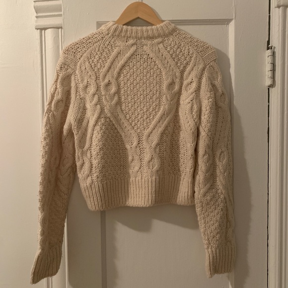 French connection cropped cable knit calina jumper - medium - Picture 4 of 15